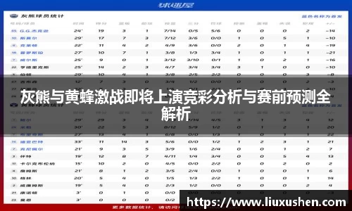 灰熊与黄蜂激战即将上演竞彩分析与赛前预测全解析